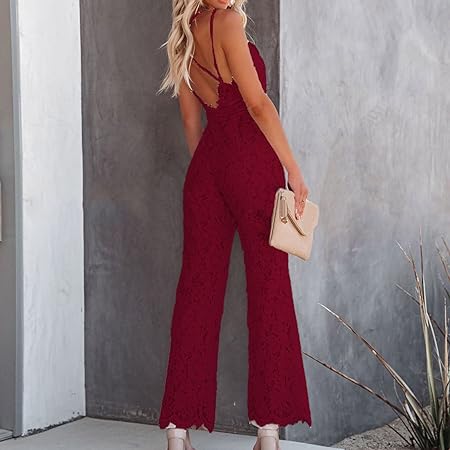 Sleeveless Lace Jumpsuit