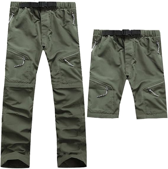 Men's Quick-Drying and Durable Outdoor Pants Breathable Pants with Zip-Off Legs - Elena Harper