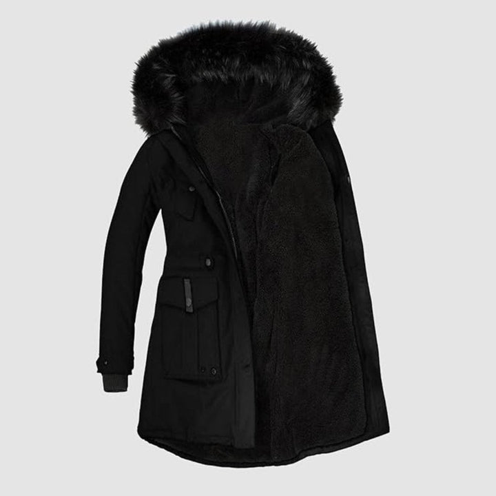 Luana Fur-Lined Winter Jacket, view 8 - Elena Harper