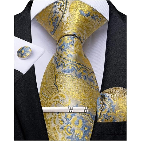 Men's paisley tie set – elegant accessories for weddings & events