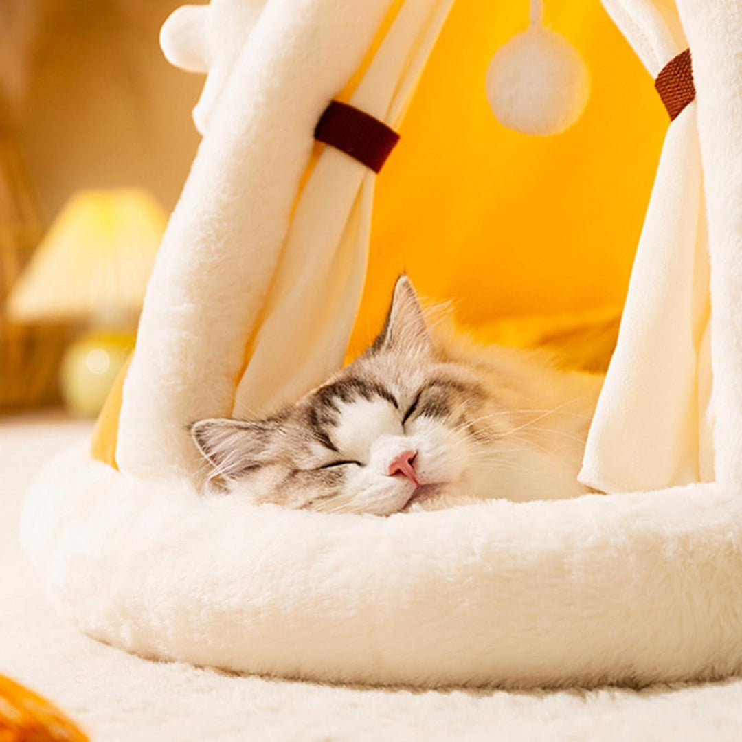 Ultimate Plush Cat Tent for Cozy Hideaways & Play, view 3 - Elena Harper