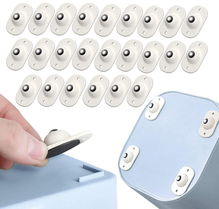 50% Discount | TinyWheels - Self-Adhesive Universal Wheels, 360° Movable (Set of 8)