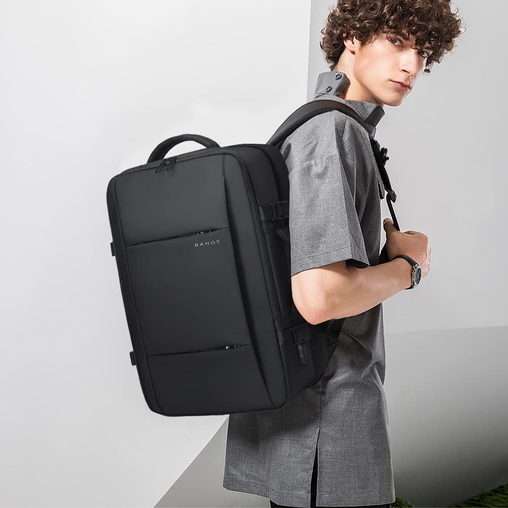 Unisex Expandable Travel Backpack Waterproof 26-45L with Laptop Sleeve, view 5 - Elena Harper