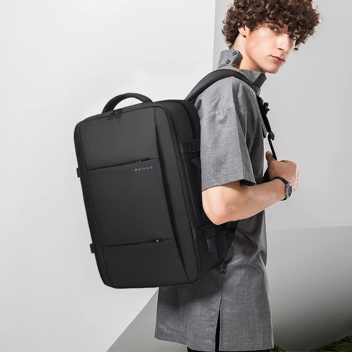 Unisex Expandable Travel Backpack Waterproof 26-45L with Laptop Sleeve, view 5 - Elena Harper