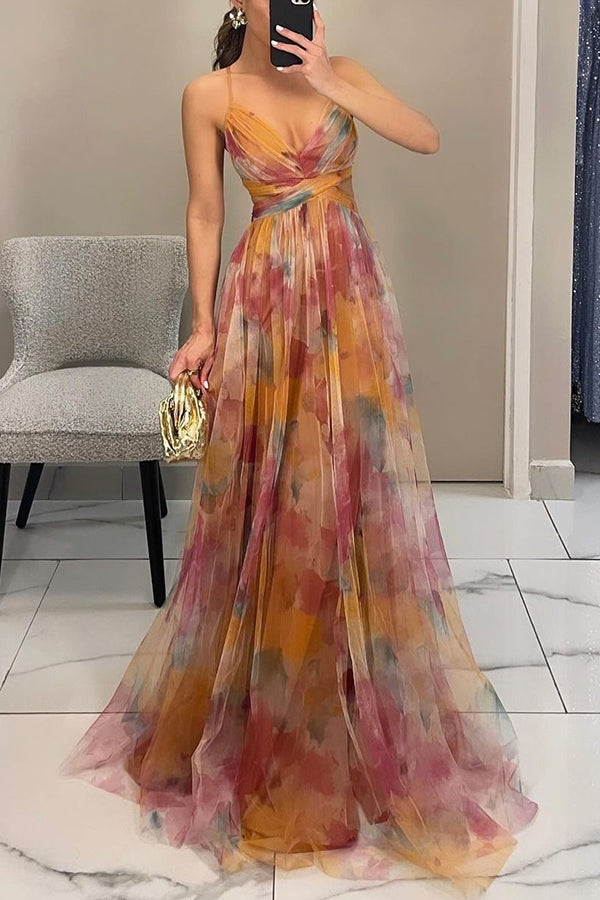 Eléna™  |  Elegant Floral Long Dress