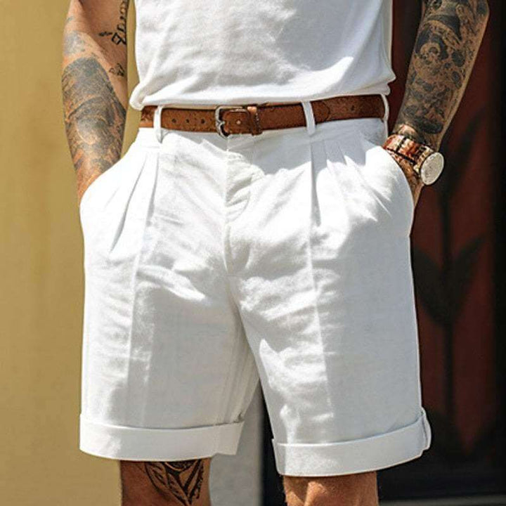 Men's Pleated Shorts - Elena Harper