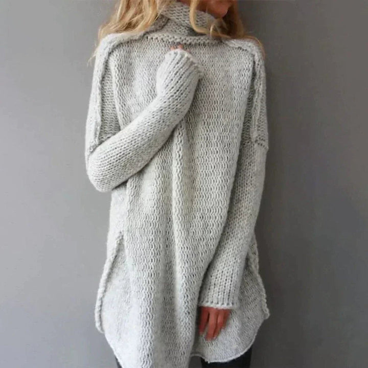 Isabella | Chunky Knit Turtleneck Long Sweater