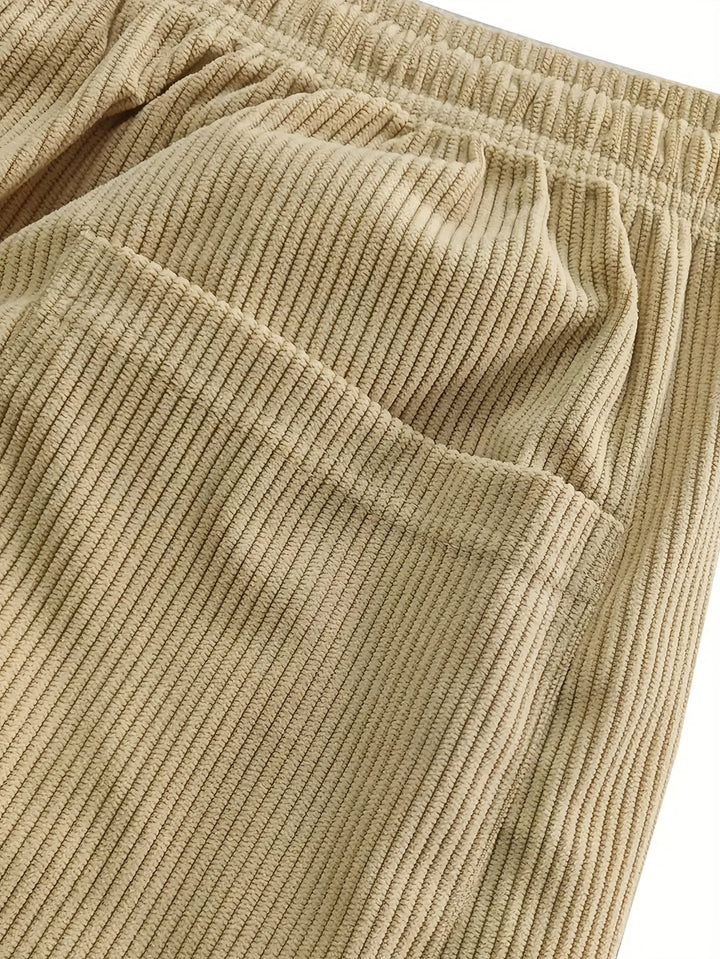 Asher Straight Cut Pants with Drawstring Waist - Elena Harper