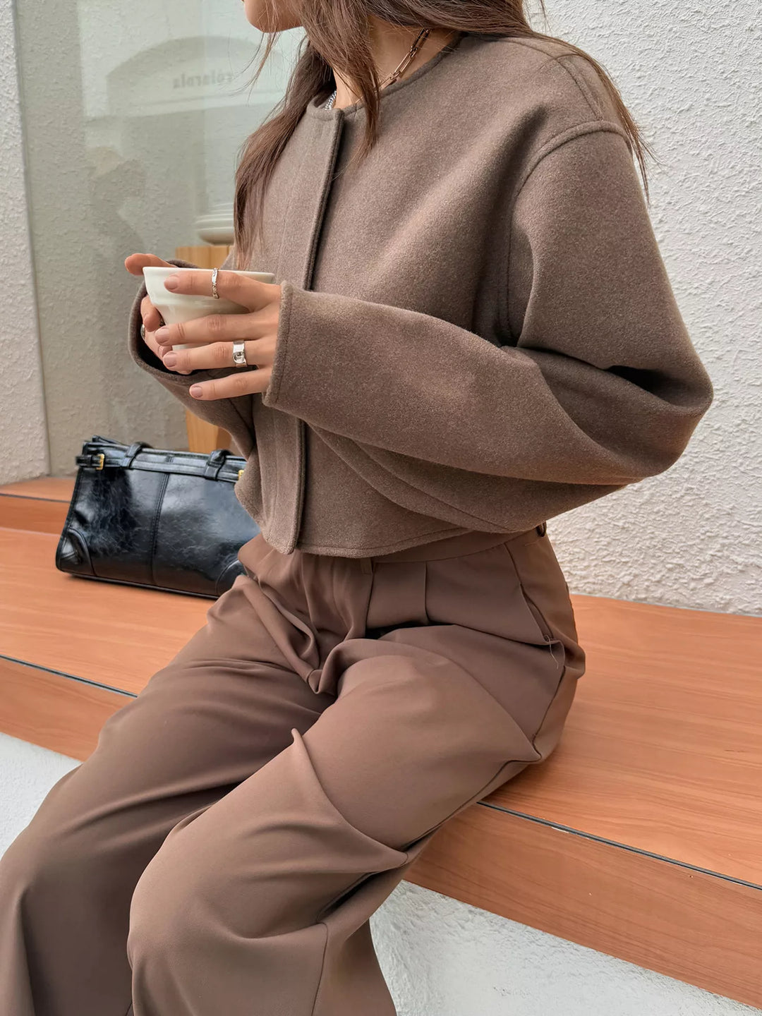 Short Wool Jacket for Women - Sabrina