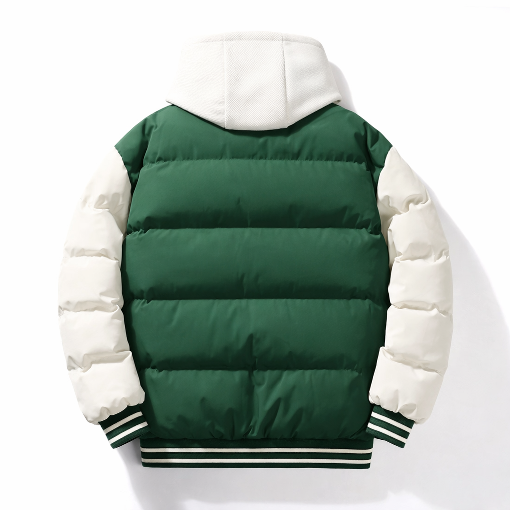 Emilian | Elegant and Warm Hooded Puffer Jacket