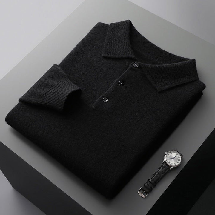 Kevin | Luxurious and Versatile Men's Cashmere Polo Shirt