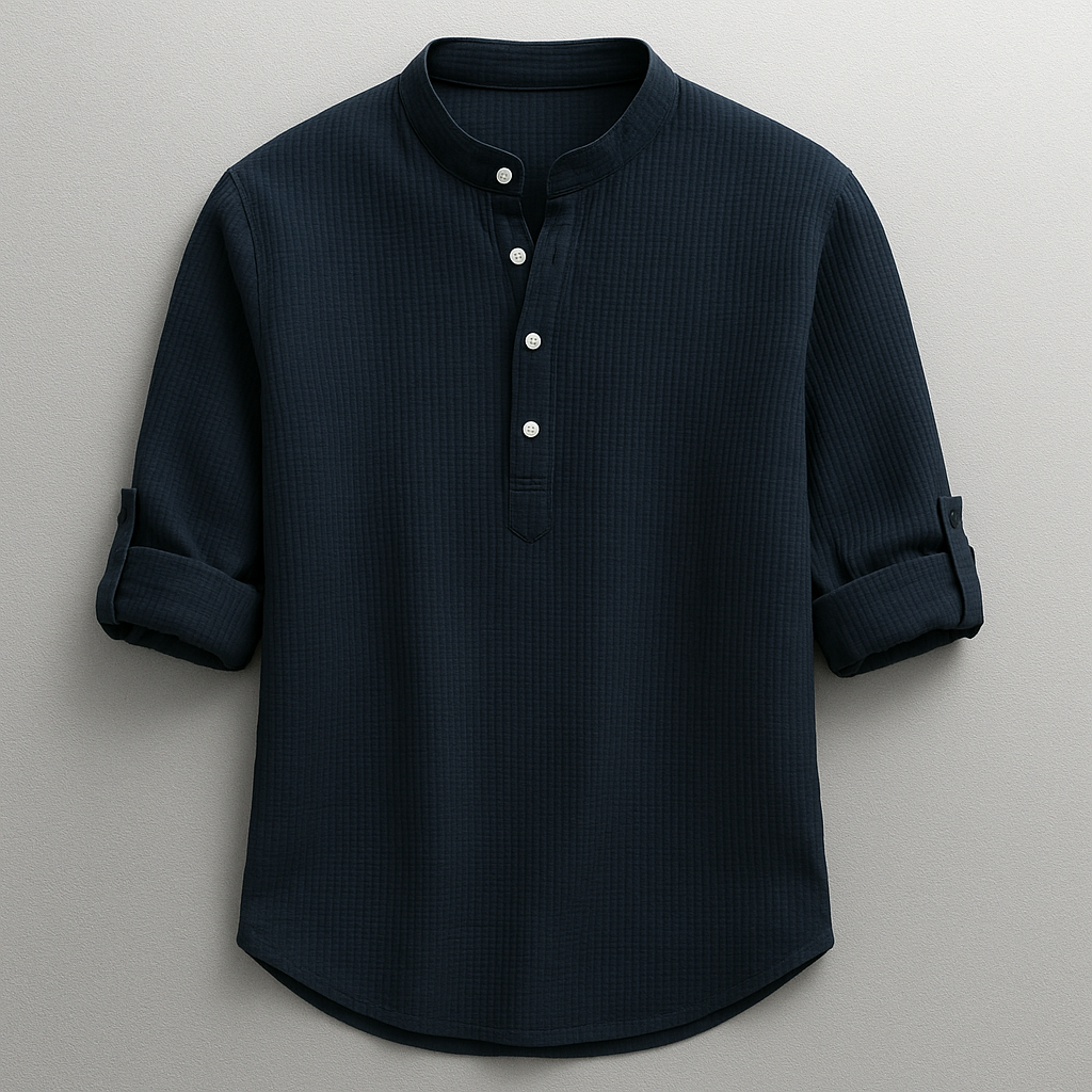 Classic Linen Shirt for Men - Elena Harper