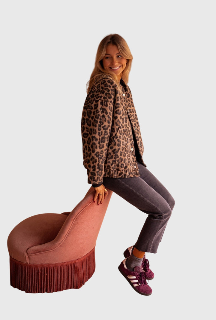 Elodie™  |  Stylish Leopard Print Jacket