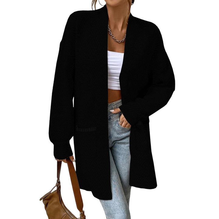 Long Women's Sweater with Pockets Loose and Casual, view 4 - Elena Harper