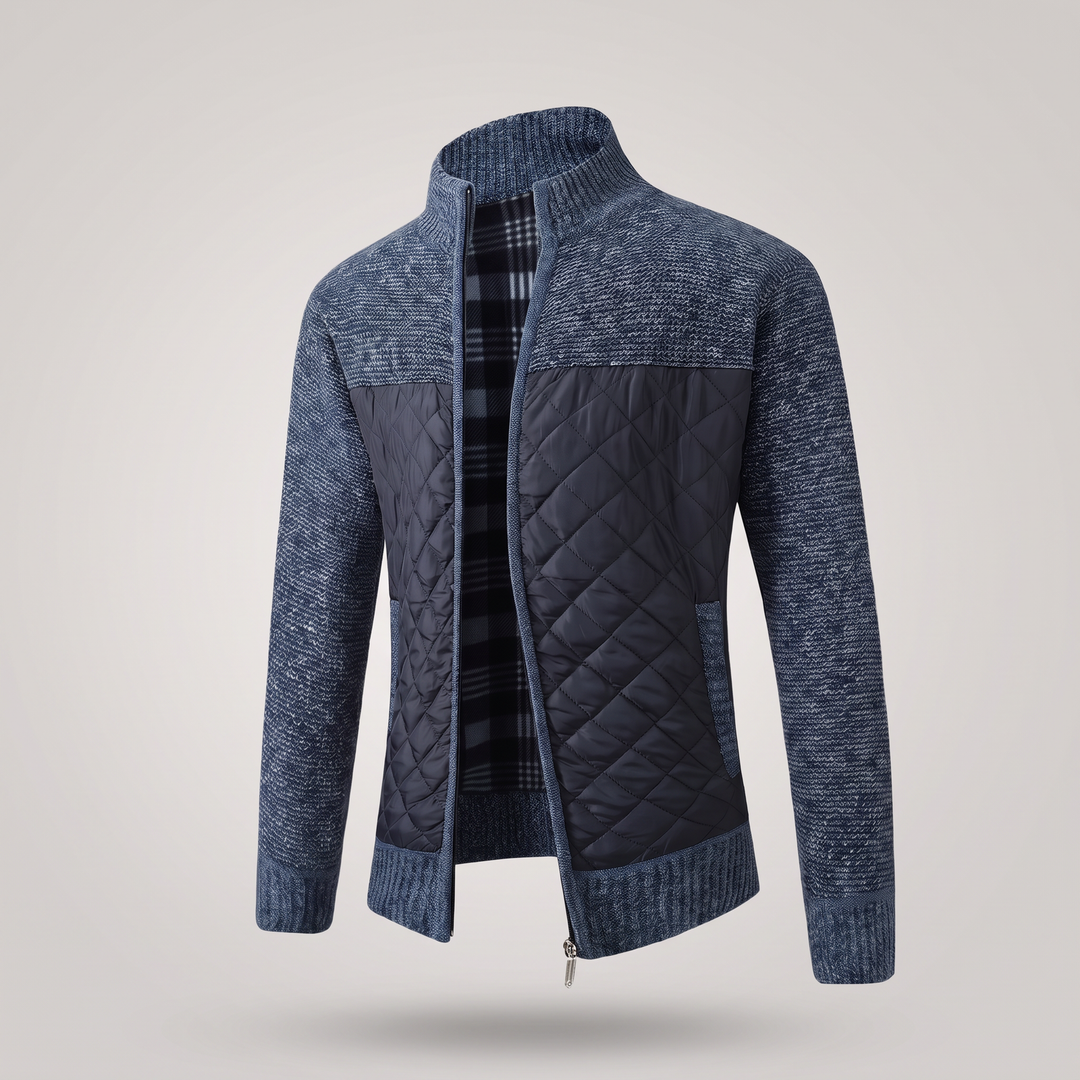 Maximilian | Elegant Quilted Jacket with Zipper