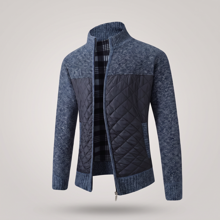 Maximilian | Elegant Quilted Jacket with Zipper