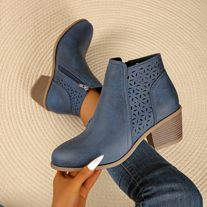 Ladies' Orthopedic Boots with Wide Heel, view 5 - Elena Harper