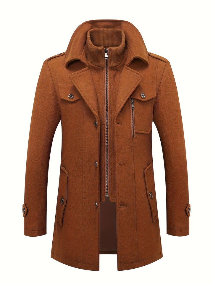 LAURENT MONACO | MEN'S WIDE COLLAR BUTTON JACKET