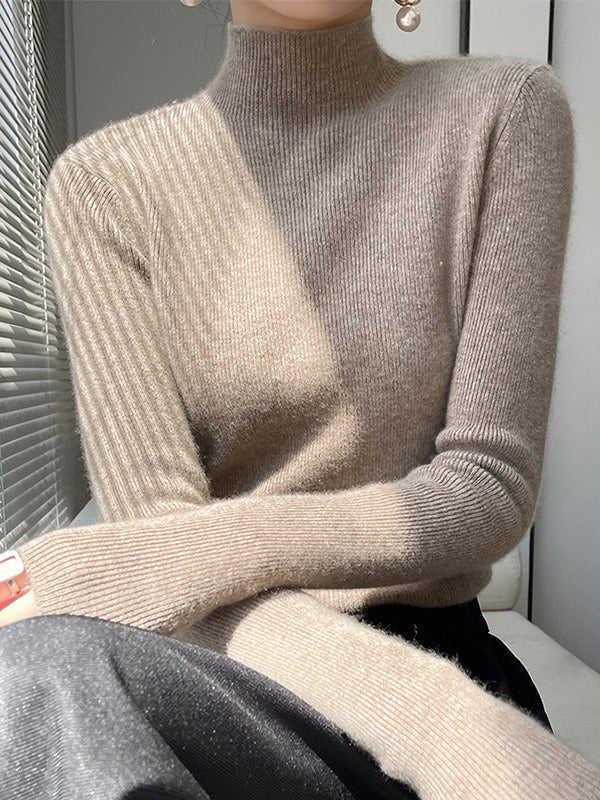 Adriana Soft Knit Turtleneck Sweater - Elena Harper