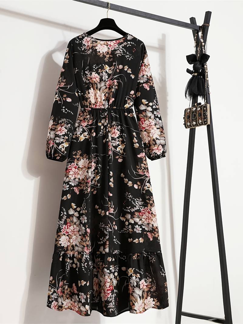 Abella - Bohemian Dress with Floral Print