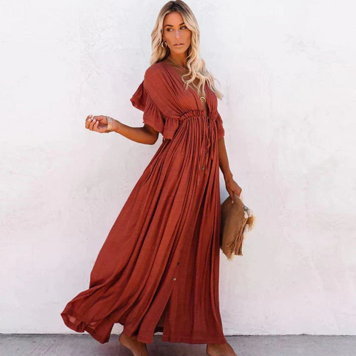 Yolanda | Lightweight and Flowing Long Dress for Women for Summer
