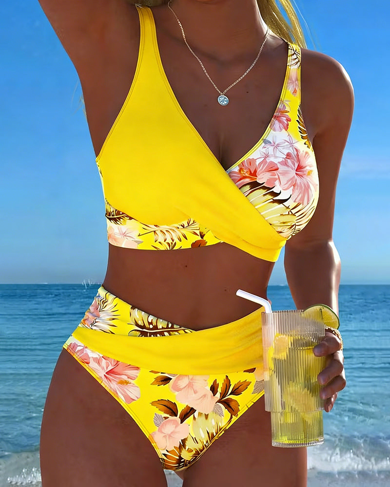 Jolina - Floral Print Bikini Set