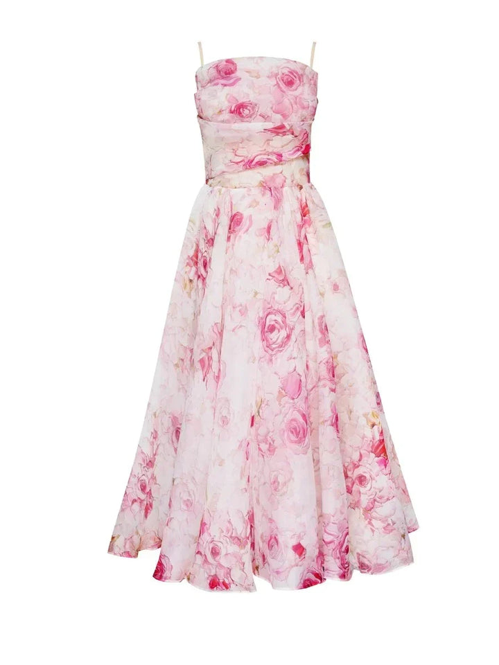 Elegant Midi Dress for Women with Structured Cut