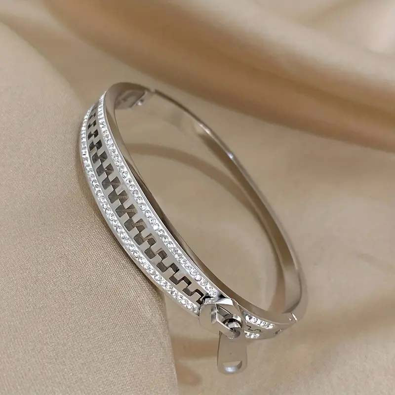 Vintage Zipper Closure Bracelet