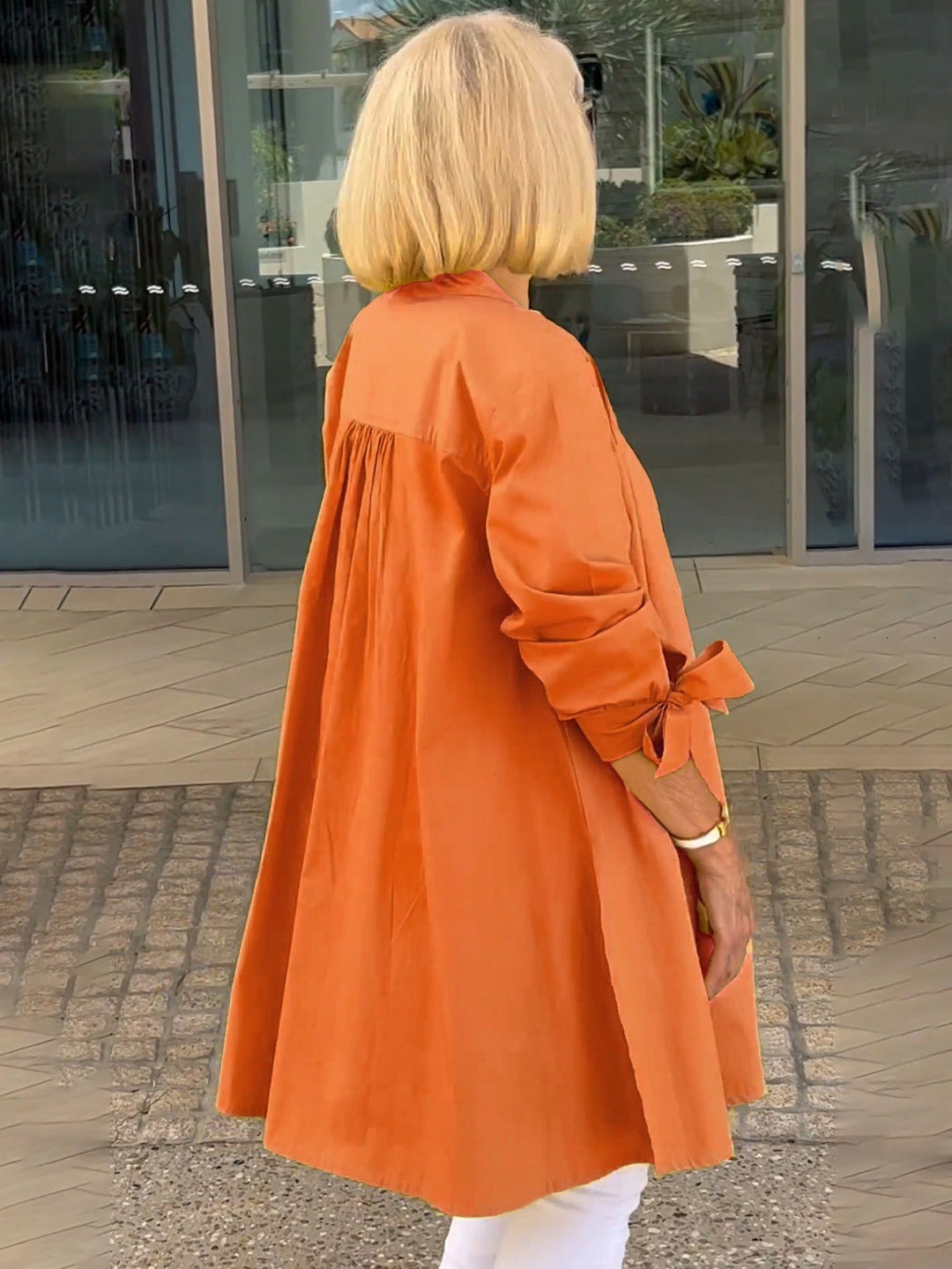 Liora™  |  Long Button-up Shirt Jacket