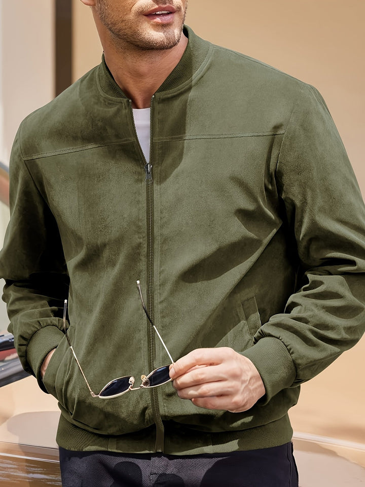 LAURENT MONACO | MEN'S ZIP-UP BOMBER JACKET