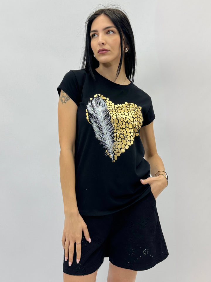 Vanessa™  |  T-shirt Heart Palm Print
