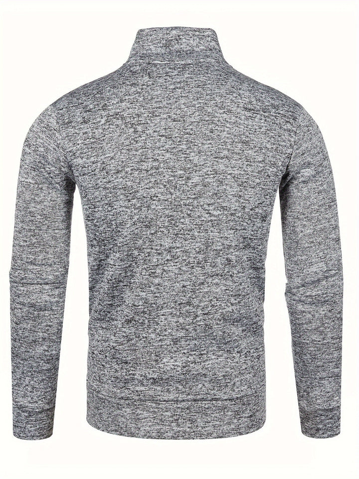 Grzegorz Long-Sleeve Zip-Up Cardigan, view 10 - Elena Harper