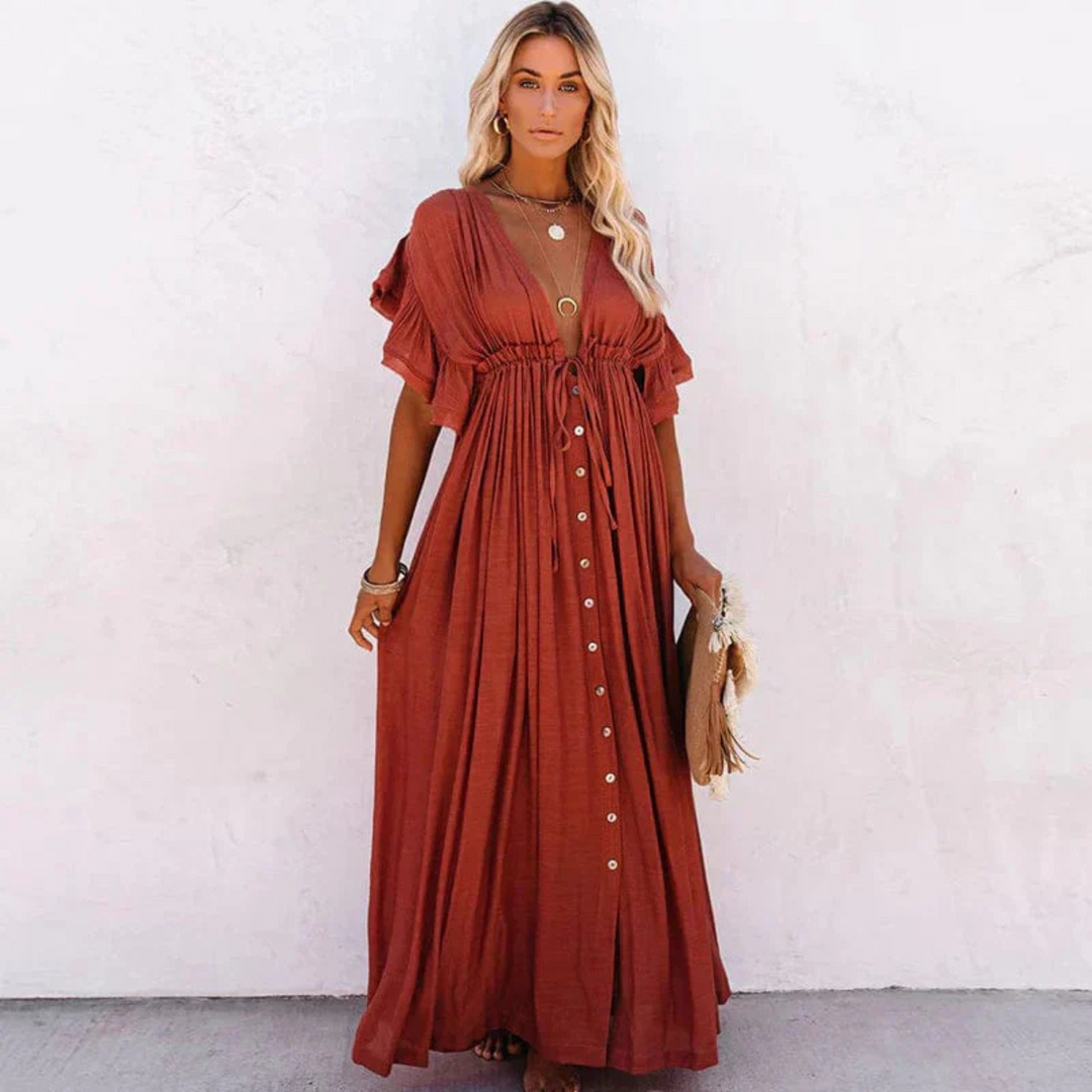 Yolanda | Lightweight and Flowing Long Dress for Women for Summer