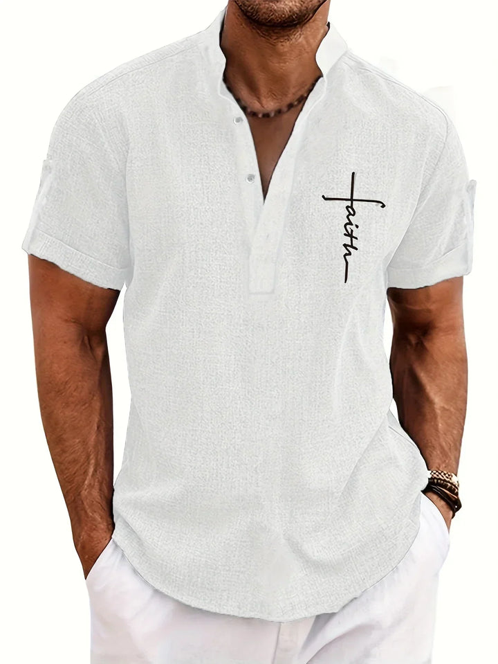 LAURENT MONACO | MEN'S HIGH COLLAR SHIRT
