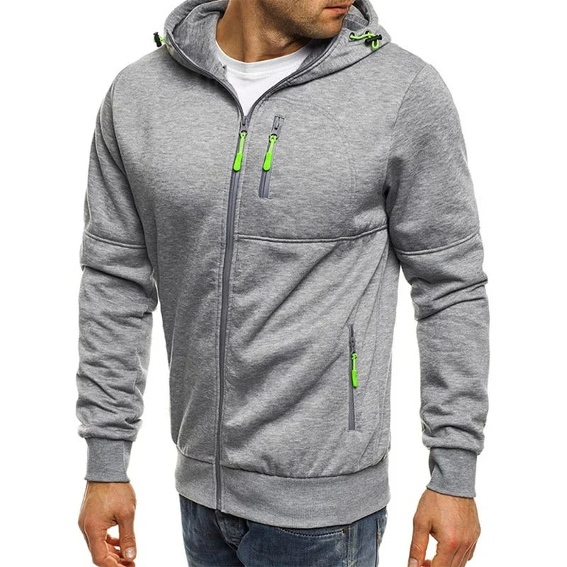 Alexander | Men's Casual Jacket with Hood and Pockets