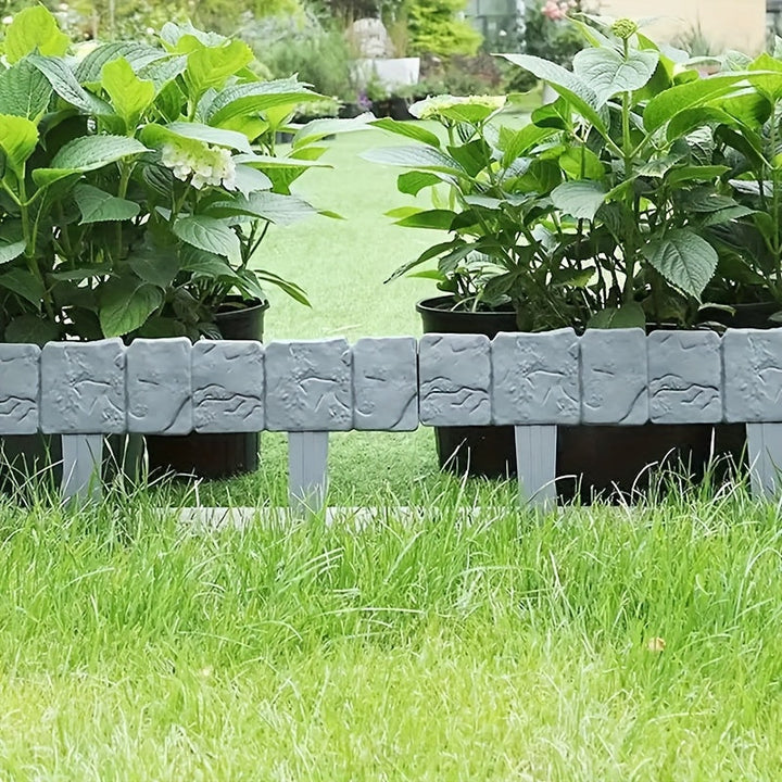 Stone-Effect Garden Edging Set – Practical and Decorative