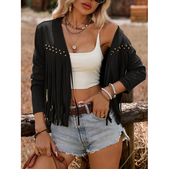Women's Retro Ethnic Fringe Jacket