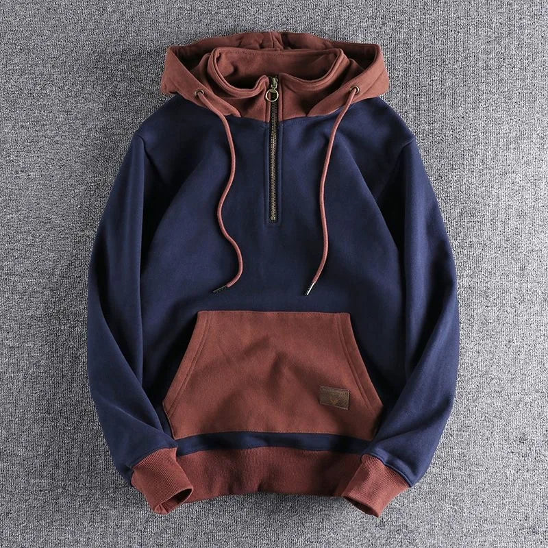 HARRINGTON OXFORD | TWO-TONE ZIP HOODIE FOR MEN