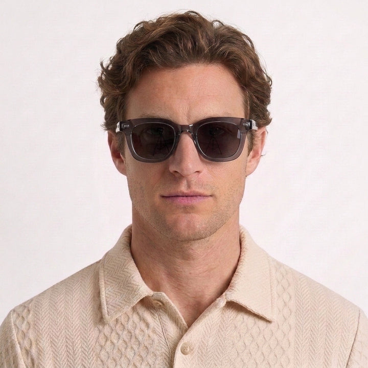 Vintage Square Acetate Sunglasses for Men