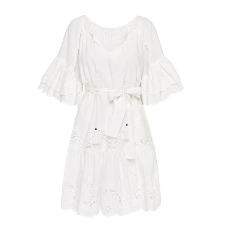 White Lace Dress Amara