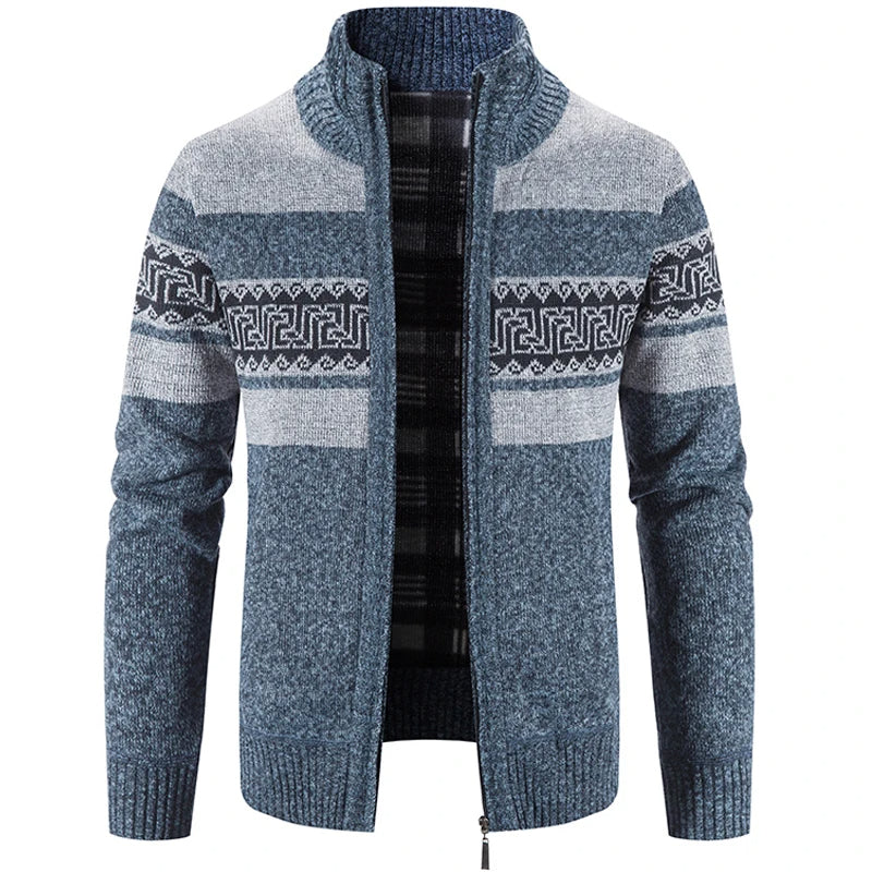 Lucas | Modern and Warm Men's Sweater Jacket