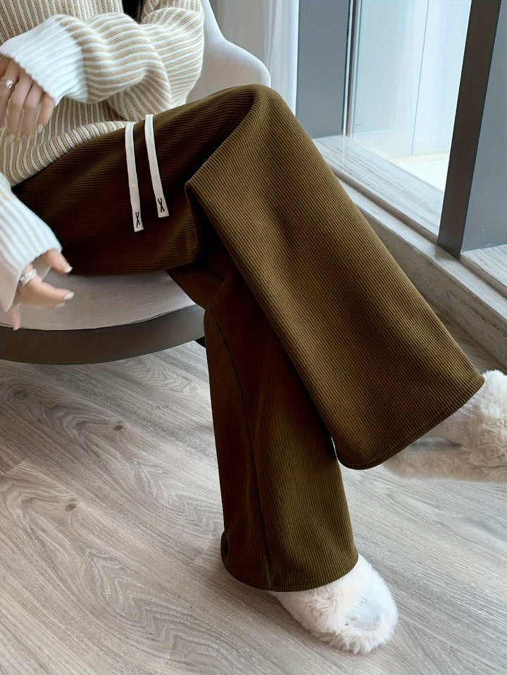 Ruth Cozy Wide-Leg Lounge Pants, view 3 - Elena Harper