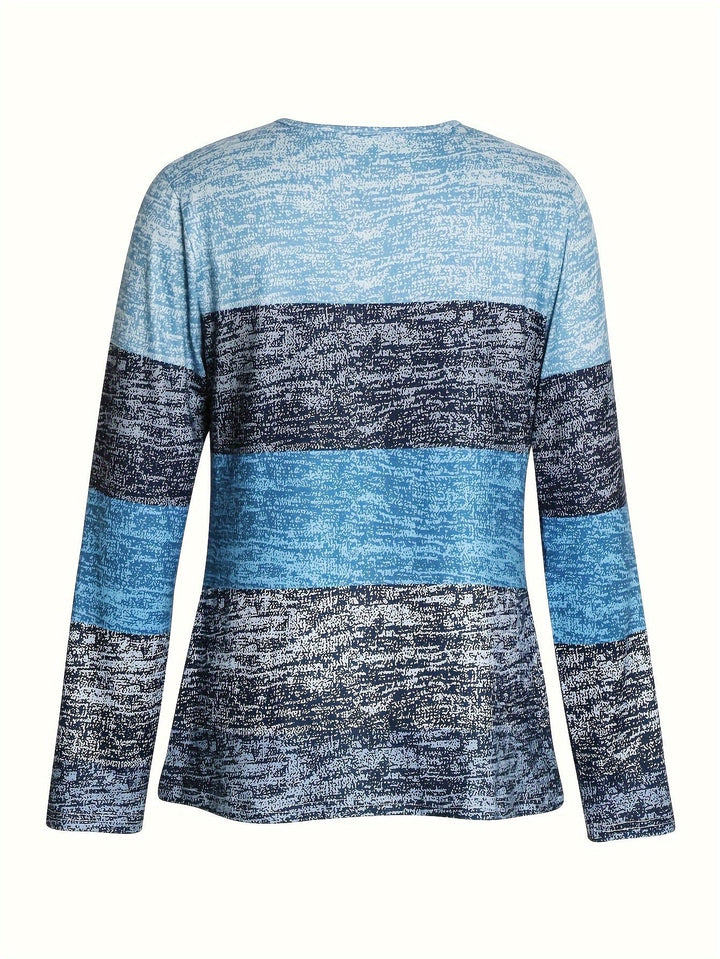 Ines | Modern Colorblock Zip-Top for Everyday Wear