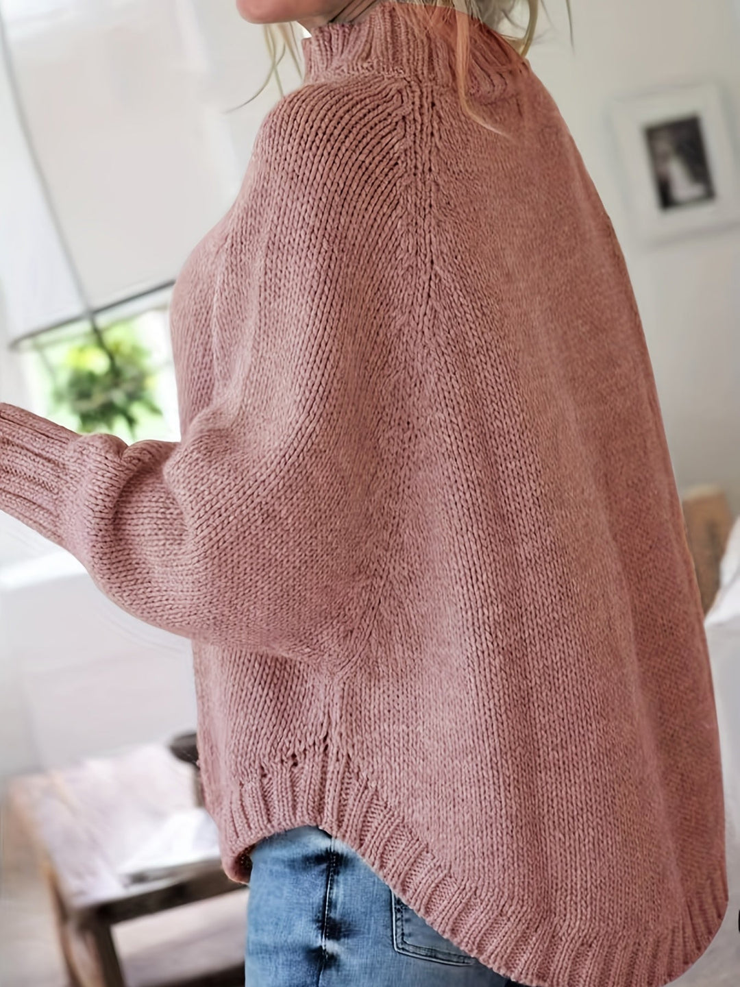OLD HIGH-COLLARED SWEATER FOR WOMEN
