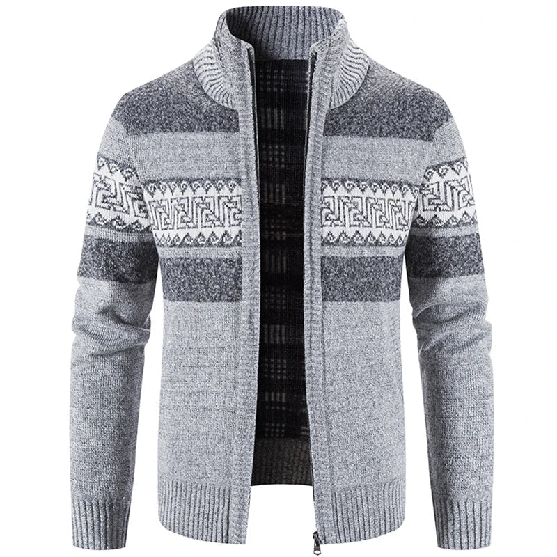 Lucas | Modern and Warm Men's Sweater Jacket