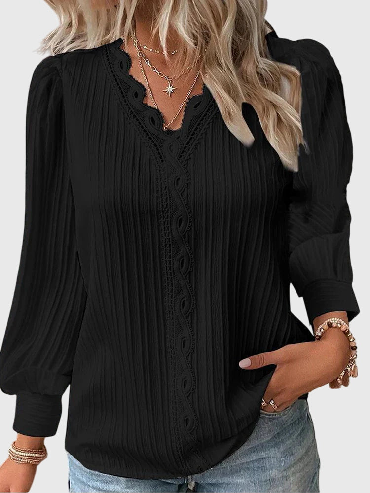 Andrea™  |  Elegant Pullover Blouse