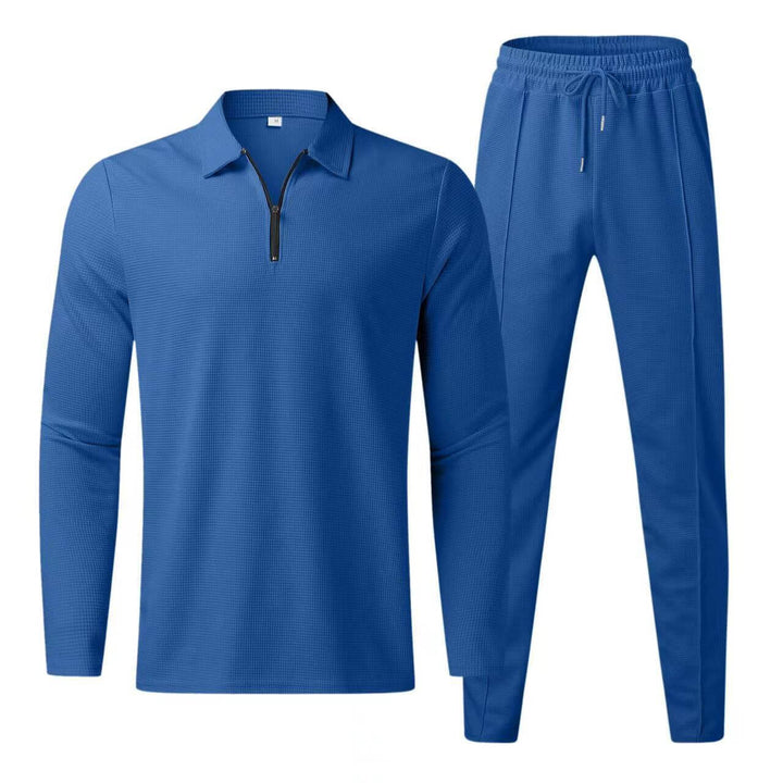 Men's Polo Shirt & Sweatpants Set, view 4 - Elena Harper