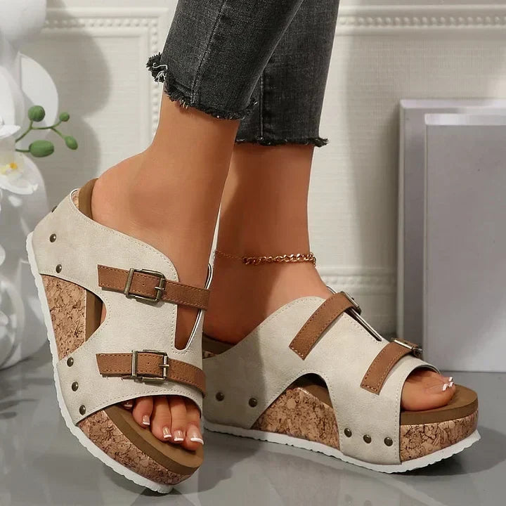 NEFERTARI -TRENDY ORTHO WEDGE SANDALS