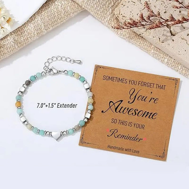 Bohemian Heart Bead Bracelet