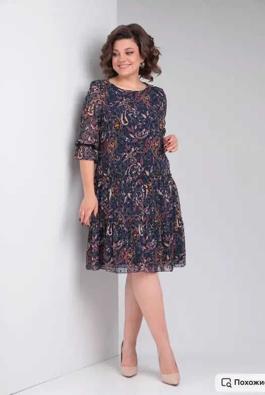 Harlee Airy Printed Dress for Sunny Days - Elena Harper